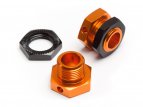 5MM HEX WHEEL ADAPTERS TROPHY BUGGY (ORANGE/BLACK)