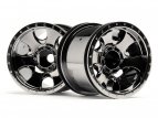 WARLOCK WHEEL BLACK CHROME (2.2in/2pcs)