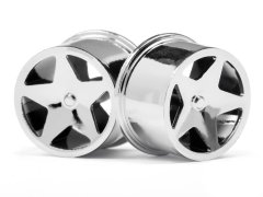 Q32 SUPER STAR WHEEL SET F/R (CHROME18x10/18x14/4pcs)