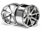 BLAST WHEEL CHROME (115x70mm 7inch/2pcs)