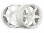 TE37 WHEEL 26mm WHITE (3mm OFFSET)