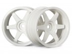 TE37 WHEEL 26mm WHITE (6mm OFFSET)