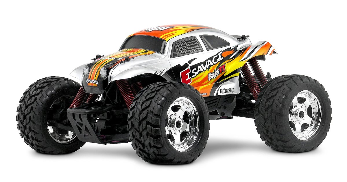 7772 BAJA TT PAINTED BODY (YELLOW/BLACK/SILVER)