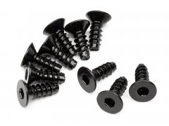 TP. FLAT HEAD SCREW M3x8mm (HEX SOCKET/10pcs)