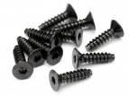 TP. FLAT HEAD SCREW M4x15mm (HEX SOCKET/10pcs)