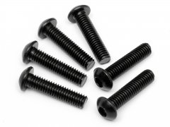 BUTTON HEAD SCREW M6x25mm (HEX SOCKET/6pcs)