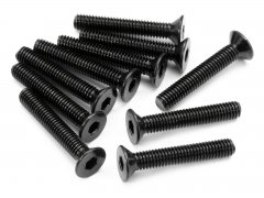 FLAT HEAD SCREW M3x18mm (HEX SOCKET/10pcs)