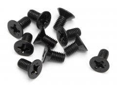 FLAT HEAD SCREW M3x6mm (10pcs)