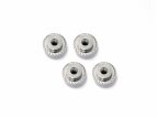 FLANGED LOCK NUT M5x8mm (SILVER/4pcs)